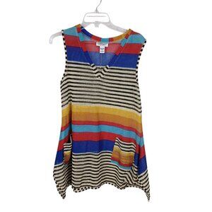 Serengeti Open Weave Colorful Southwest Tribal Theme Swim Cover Size Med